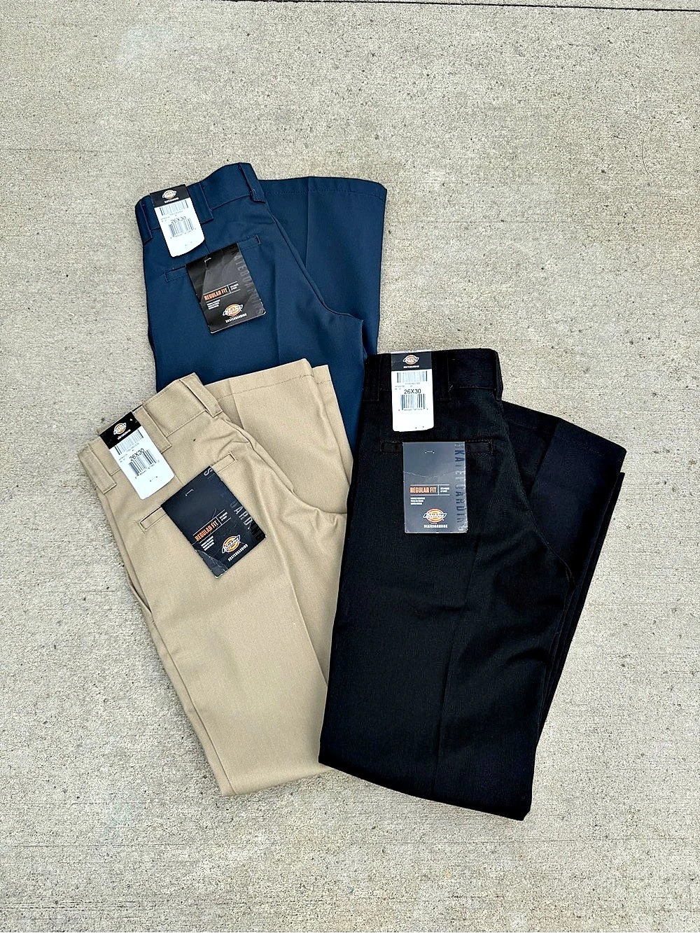 3 Pair bundle Brand New Dickies Skateboarding Pants